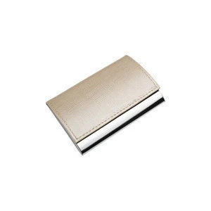 leather namecard case/business card holders/mens namecard holder with gift box for promotion