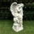 Import life size hand carved stone marble figure woman with wings statue for hotel home park garden ornament from China