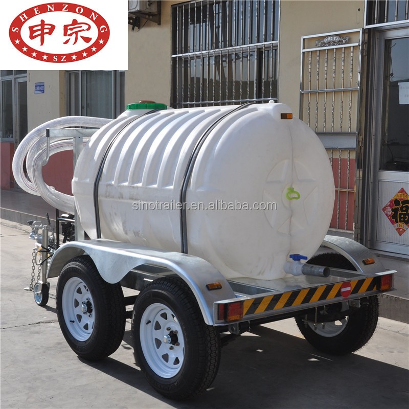 light duty plastic tank trailer water transport truck