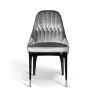 Light Luxury Modern Dining Chairs Upholstered PU leather and Fabric Chairs Without Arm Cheaper Price in Large Quantity