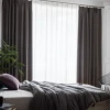 Linen Cotton Blackout Curtain For Living Room