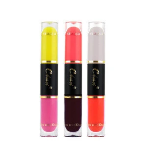 Lip Makeup kit Waterproof DIY Matte Liquid Lipstick Double Lip Gloss