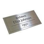 Logo Engraved Customized aluminium steel Tag Metal Plate