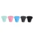 Lohas New Multicolor Silicone Retractable Folding Cup with Lid Business Travel Camping Sport  Drinking Bottle
