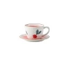 Lovely Radish Ceramic Coffee Mug Gift Set with Saucer Tea Cup Set