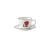 Lovely Radish Ceramic Coffee Mug Gift Set with Saucer Tea Cup Set