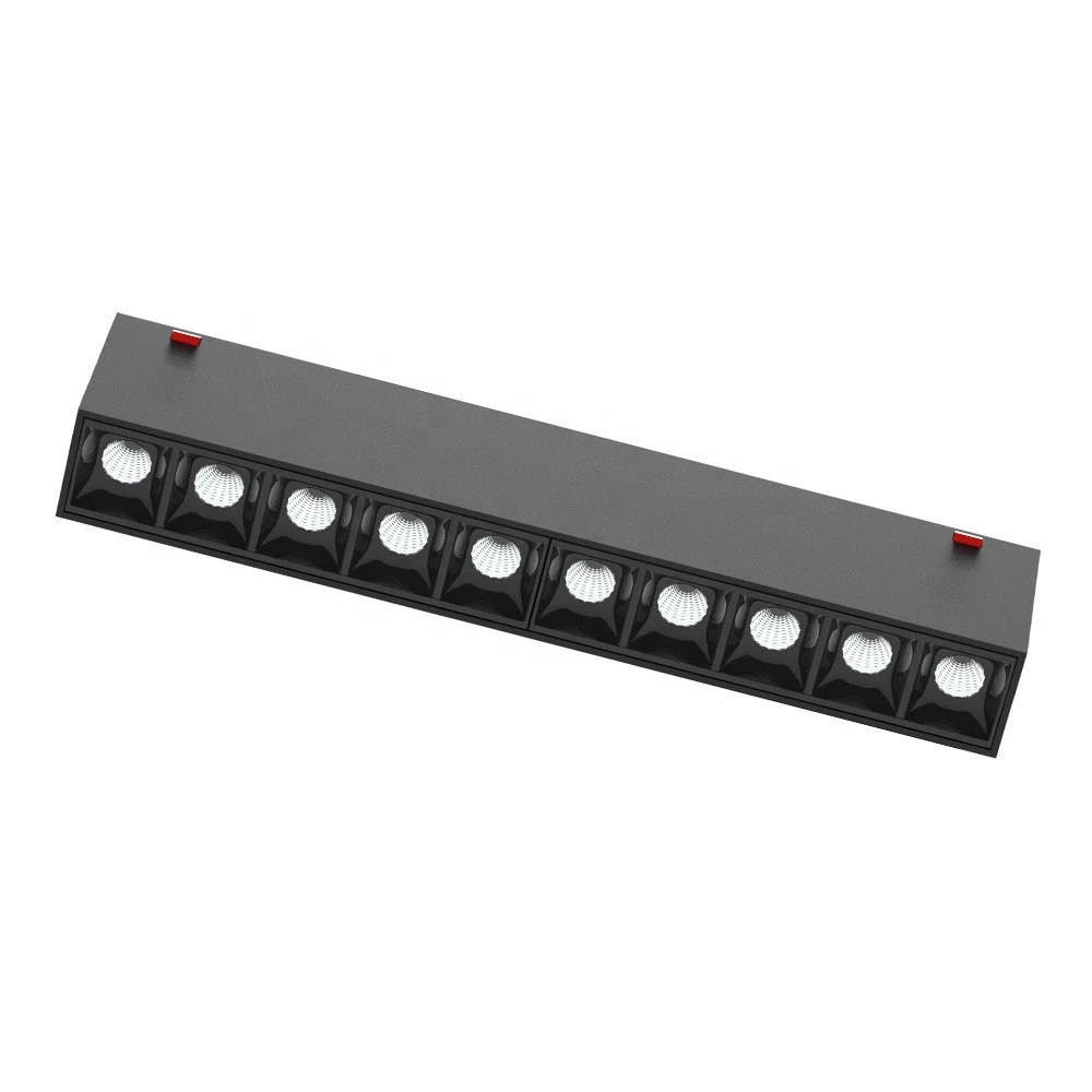 Low voltage DC 48V recessed rail magnet 6w 10w 20w 30w cob magnetic led track light system