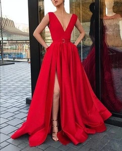 Luxury 2018 Wholesaler Party Gown Heavy Beading Hand Two Pieces Western Prom Dress Design
