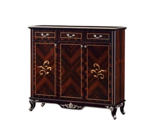 Luxury Antique reproduction furniture Shoe Rack, ,Wooden Shoes Cabinet