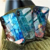 Luxury Marble Phone Case for iPhone X Xs Max Glass PC Agate Back Cover Silicone Soft Edge Coque Case for iPhone XS Max XR