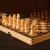 Import Magnetic Wooden Folding Chess Set Felted Game Board Interior Storage Adult Kids Gift Family Game Chess Board from China