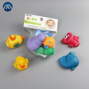 Manufacture Soft 100% Safety Marine Animals Water Spray Baby Bath Toy