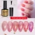 Import Manufacturer direct sell pink transparent hot style smoothie magnetic crystal cat eye nail oil polish gel glue from China