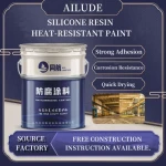 Manufacturer?s 300º C Silicone High Temperature Resistant Black Paint Boiler Moisture Resistance