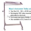 Mayo&#39;s Instrument Trolley With S.S Tray