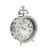 Import Mechanical Funny Silent Antique Silvery Brass Glass Alarm Gift Gear Table Clock from China