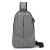 Import Men Chest Bag With USB Charging Port Tide Luminous Tape Sling Pack Bagpack Male Fashion One Shoulder Crossbody Bag from China