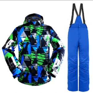 Mens Outdoor Snow Ski Jacket Orange/White Size M