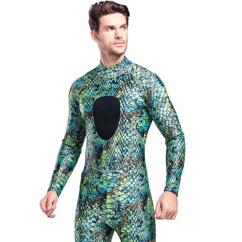 Mens Spearfishing  Wetsuit Surfing 3Mm Neoprene One Piece Snorkel Free Diving Suits
