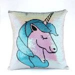 Mermaid Sequins Pillow Case, Reversible Sequin Throw Pillow Cover with Zip,Magic Mermaid Gift Cushion Cover