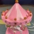 Import merry-go-round classic Gift for girl non batteries operated music box hand crank wind up Music box whirligig with light from China