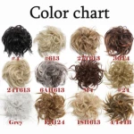Messy Scrunchie Chignon Hair Bun Straight Elastic Band Updo Hairpiece Synthetic Hair Chignon for Women