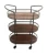 Import metal 2 tiers glass Tea Trolley from China