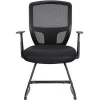 Mid back powder coated frame mesh visitor office meeting conference chair for sale
