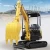 Import mini digger attachments without cab excavator hydraulic earth digging machine from China