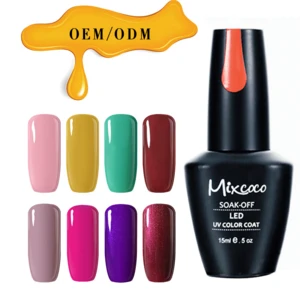 mixcoco 15ml korea Professional nail art paint 192 colors Gel Polish OEM Gel Nail Polish Wholesale Gel Manicure