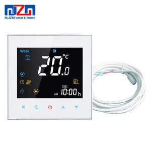 MJZM 16A-3000 Electric Floor Heating Thermostat Black Digital Thermostat Programmable Color Screen Room Temperature Regulator