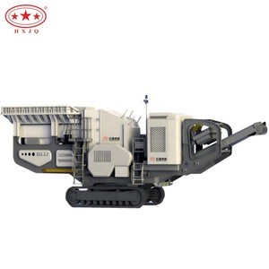 Mobile equipment hydraulic crawler impact crusher for limestone/ granite/ coal/slag/clay/quartz/concrete