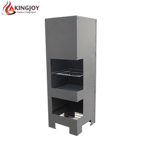 Modern charcoal steel outdoor Heating Fire Pit with chimney