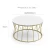 Import Modern design white marble stainless steel round restaurant dining table from China