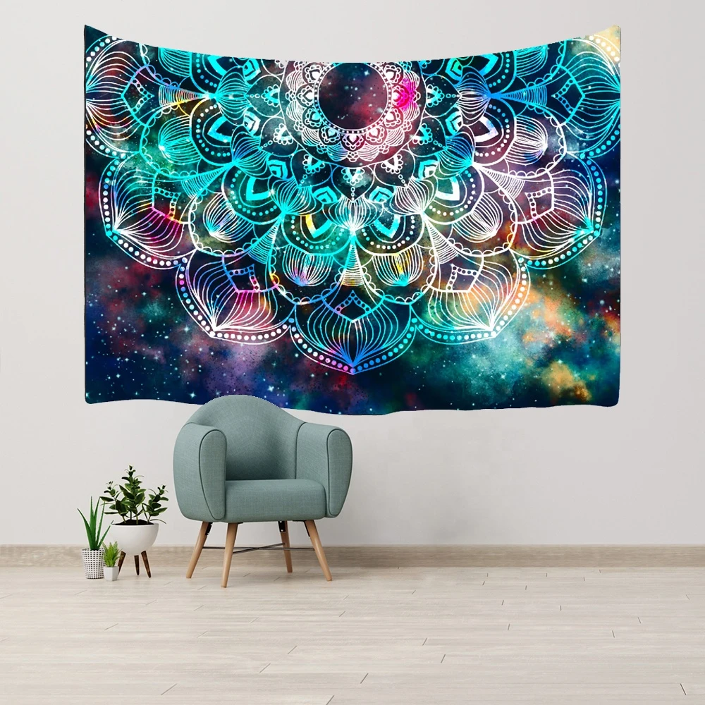 Modern designs digital/flat mandala tapestry wall hanging