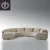 Import modern half moon circle curved sectional fabric sofa furniture set 7 seater living room sofa design luxury velvet sofa from China