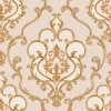 Modern home decor new products colorful big damask pvc wallpaper