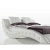 Import Modern Home Furniture Wave Shape  King Size Leather Bed from China