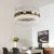 Import Modern luxury crystal metal chandelier frame glass tube lamp shade magnifying glass led lamp from China