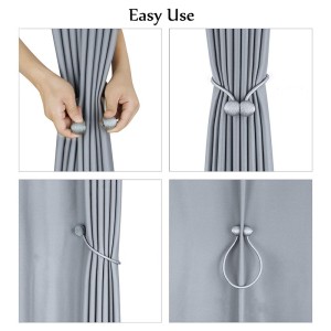 Modern minimalist magnetic curtain strap no need punching easy install Curtain tie