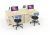 Import Modern wooden office furniture set office desk with cabinets from China