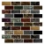 Import Mosaic Pvc or PET kitchen wall tile stickers DIY Place bathroom floor tiles decorate wall clock from China
