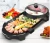Import Multi-functiona Hot Pot And Bbq Grill Indoor Korea Smokeless Electric Nonstick Electric Grill With Hot Pot from China