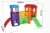 Import Multifunctional entertainment outdoor playhouse with slide kids outdoor plastic slide set from China