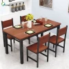 Multifunctional Small Apartment Steel-wood Dining Table and Chair