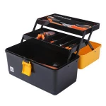 Multifunctional yellow small custom pp plastic hardware tool box