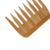 Natural Bamboo Wide Tooth Wood Hair Comb with Custom Logo