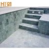 Natural Stone Green Sukabumi for Swimming Pool Tiles honed finish