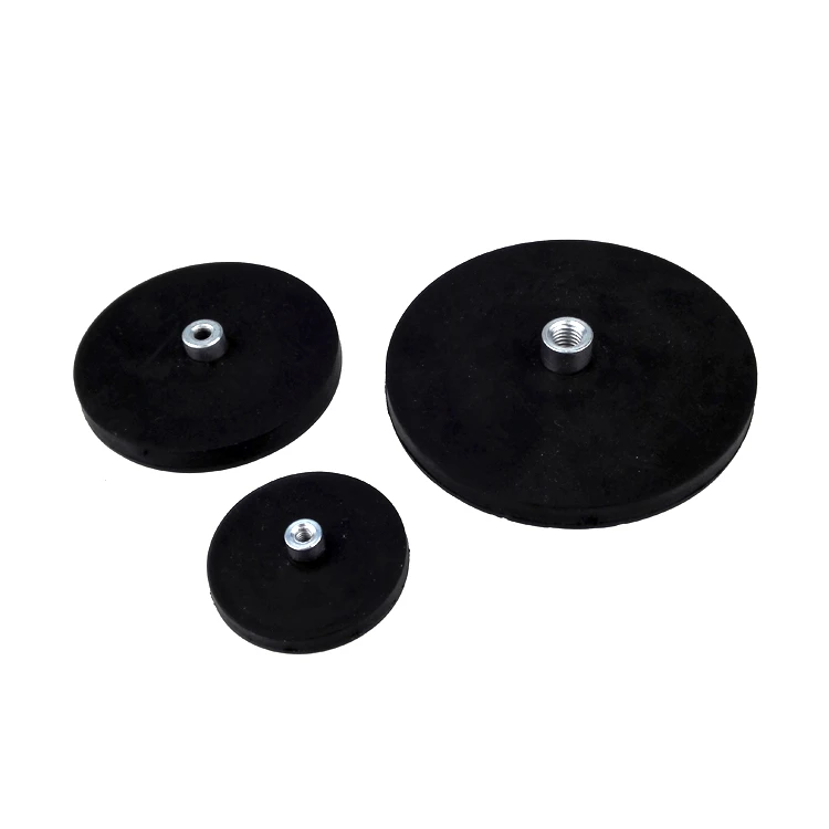 ndfeb neodymium Rubber coated magnets magnetic case