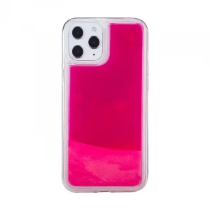 Neon Sand Liquid Case for iPhone 11 Phone Cover, Luminous Glitter TPU PC Phone Case for iPhone 12 Case
